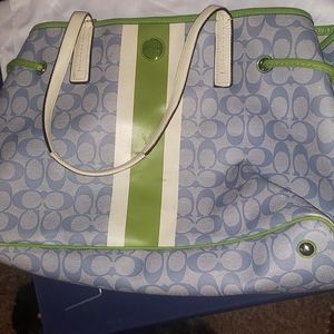 Coach signature tote